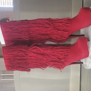 Stiletto Fringed Boots